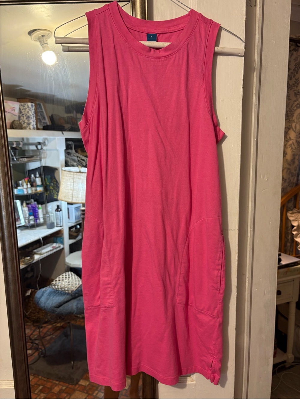 Old Navy Pink Sleeveless Pocket Dress